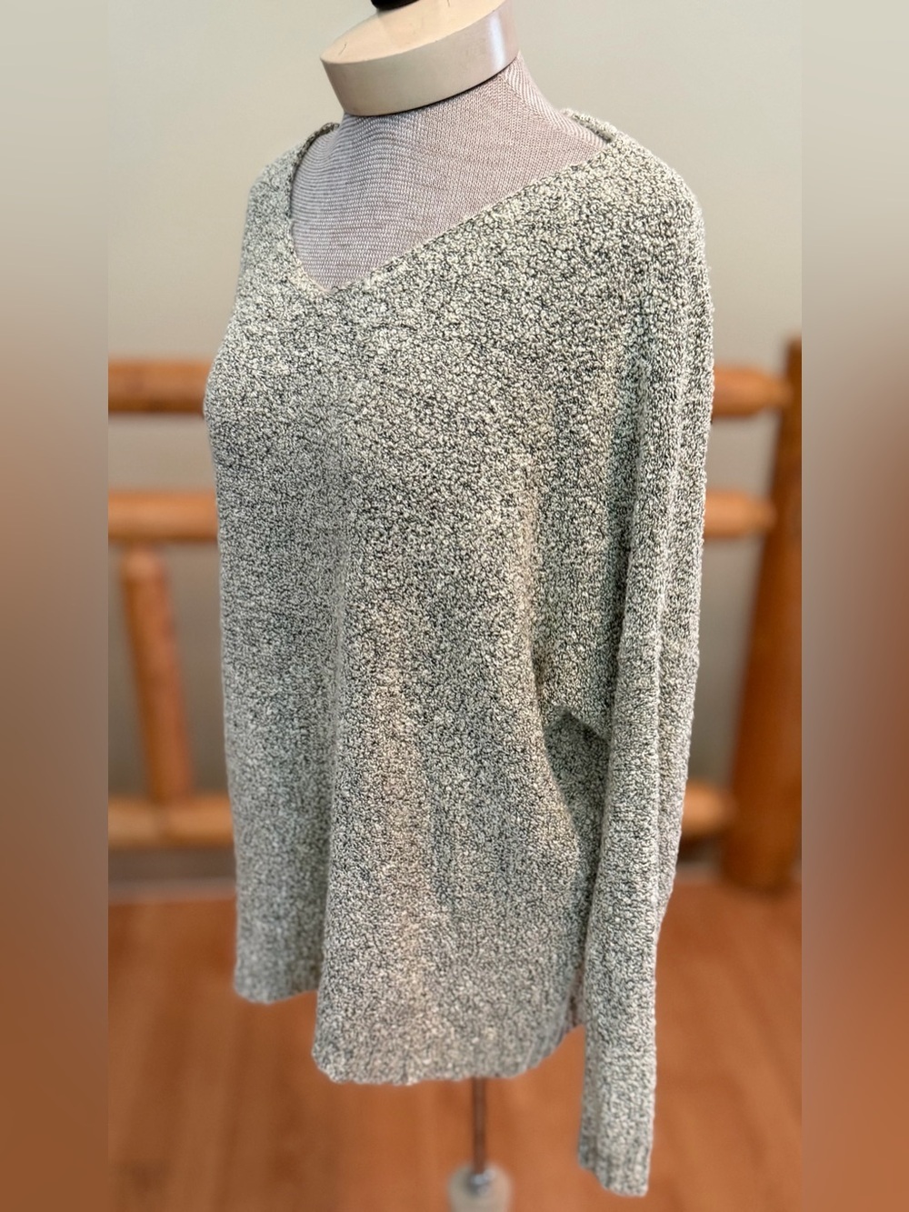 Altar’d State Marled Knit V-Neck Sweater M/L - Picture 3 of 5